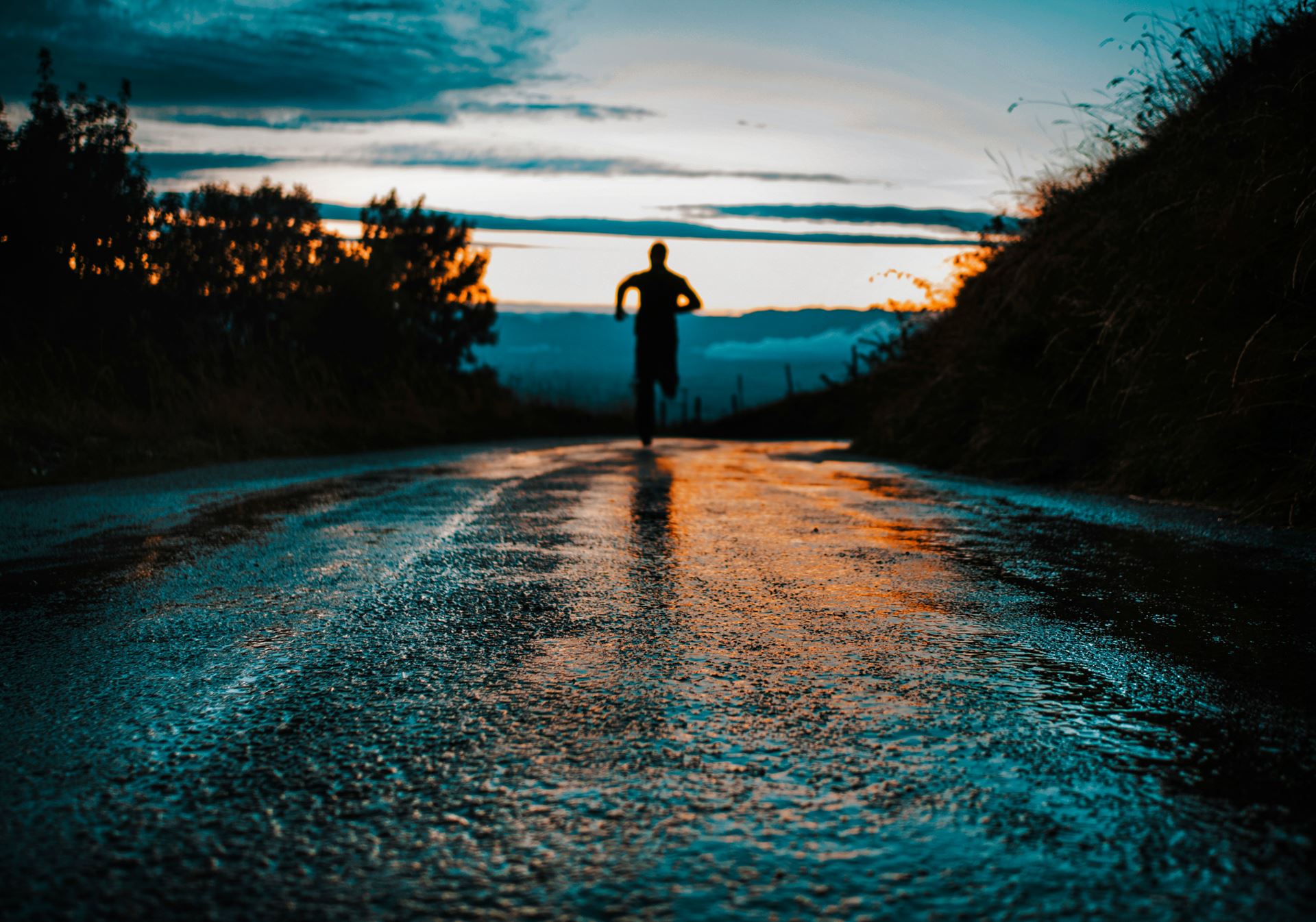 Male running